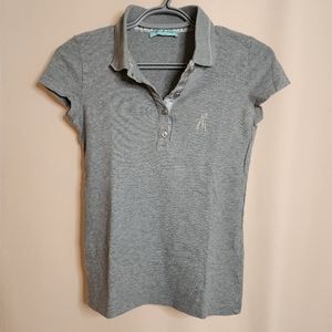 Guess by Marciano Grey Cotton Polo Shirt, Short Sleeved, y2k, vintage